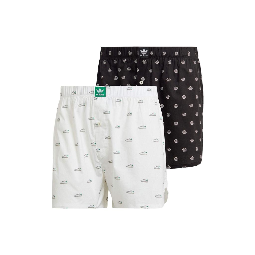 Adidas Originals Comfort Cotton Woven Patterned Boxer Shorts 2-Pack Men Bottoms GB0883