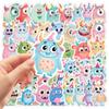 50PCS Cartoon Big-eyed Animals Monster Stickers Child DIY Luggage Journal Skateboard Diary Helmet  Skateboard Decoration Decals