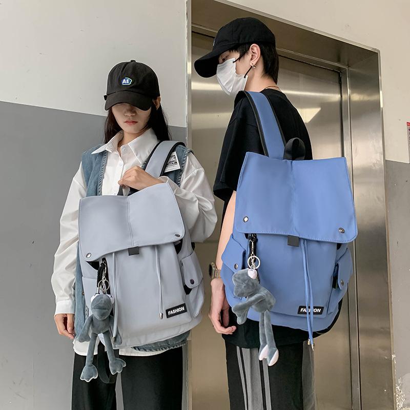 Schoolbag Korean trendy cool multi-functional large-capacity backpack junior high school college student backpack boys locomotive backpack