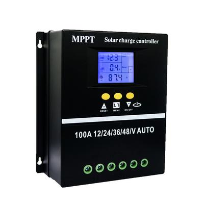60A/80A/100A MPPT Solar Charge Controller 12V/24V/36V/48V Solar Panel Battery Intelligent Regulator for Lead-acid/Lithium
