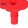 Bird Feeder Replacement Flowers 4PCS Hummingbird Parts, Simulated Red Shape, Universal Silicone Parts Fit Waterproof Accessories, for Outdoor