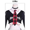 Asuka Langley Soryu Rock Band Cosplay Costume, Neon Genesis Evangelion Jacket Outfit