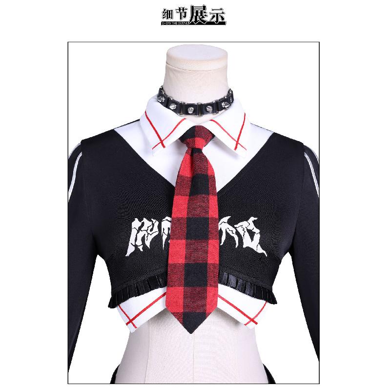 Asuka Langley Soryu Rock Band Cosplay Costume, Neon Genesis Evangelion Jacket Outfit