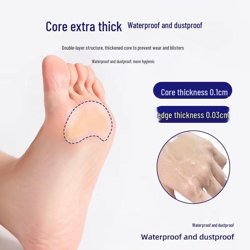 Invisible Hydrogel Heel & Toe Anti-Friction Patches for Shoes