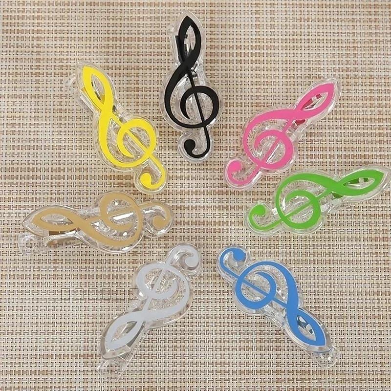 3Pcs/set Book Paper Sheet Clips Steel Spring Score Funny Mini Music Folder Clips Decorative Paper Musical Notation Clip