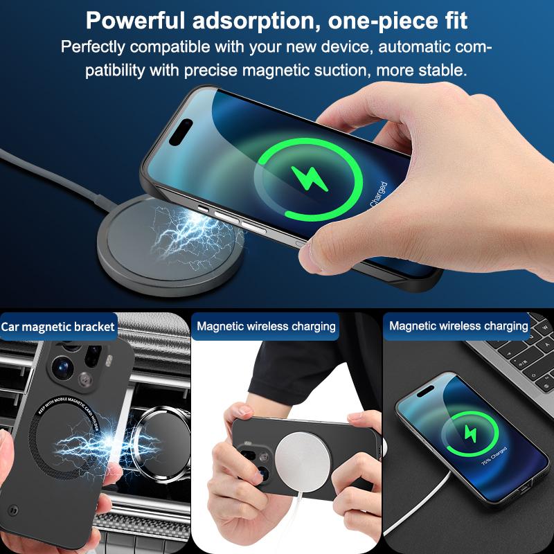 Frameless Magnetic For Magsafe Slim Case For OPPO Find X9 Pro FindX9Pro 5G Wireless Charging Hard Back Cover