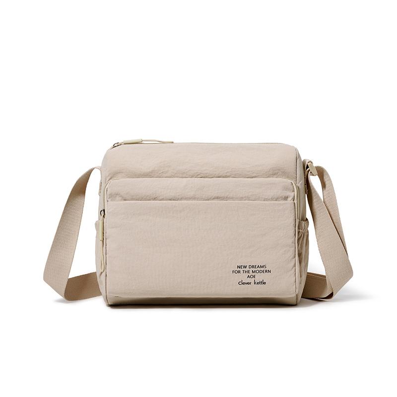 Multi-layer Large Capacity Bag Women's Shoulder Bag Multi-pocket Water-repellent Solid Color Crossbody Bag