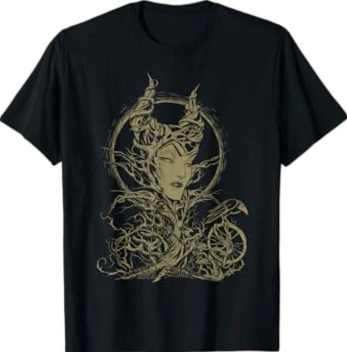 Disney Sleeping Beauty Maleficent Crow Branches T-Shirt S