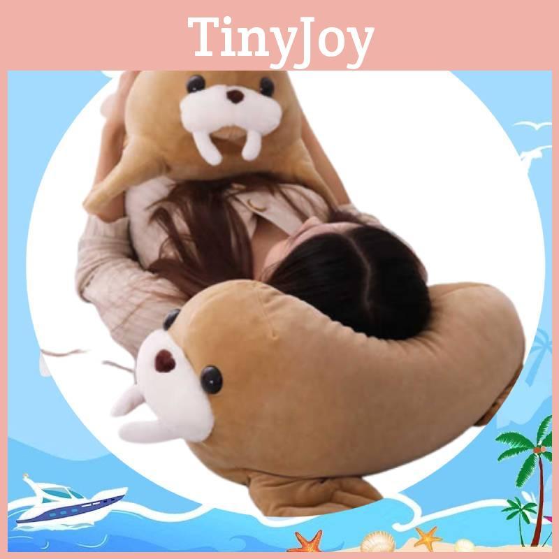 Weiches Plüschtier Walross Kissen für Schlafzimmer- oder Bürodekoration