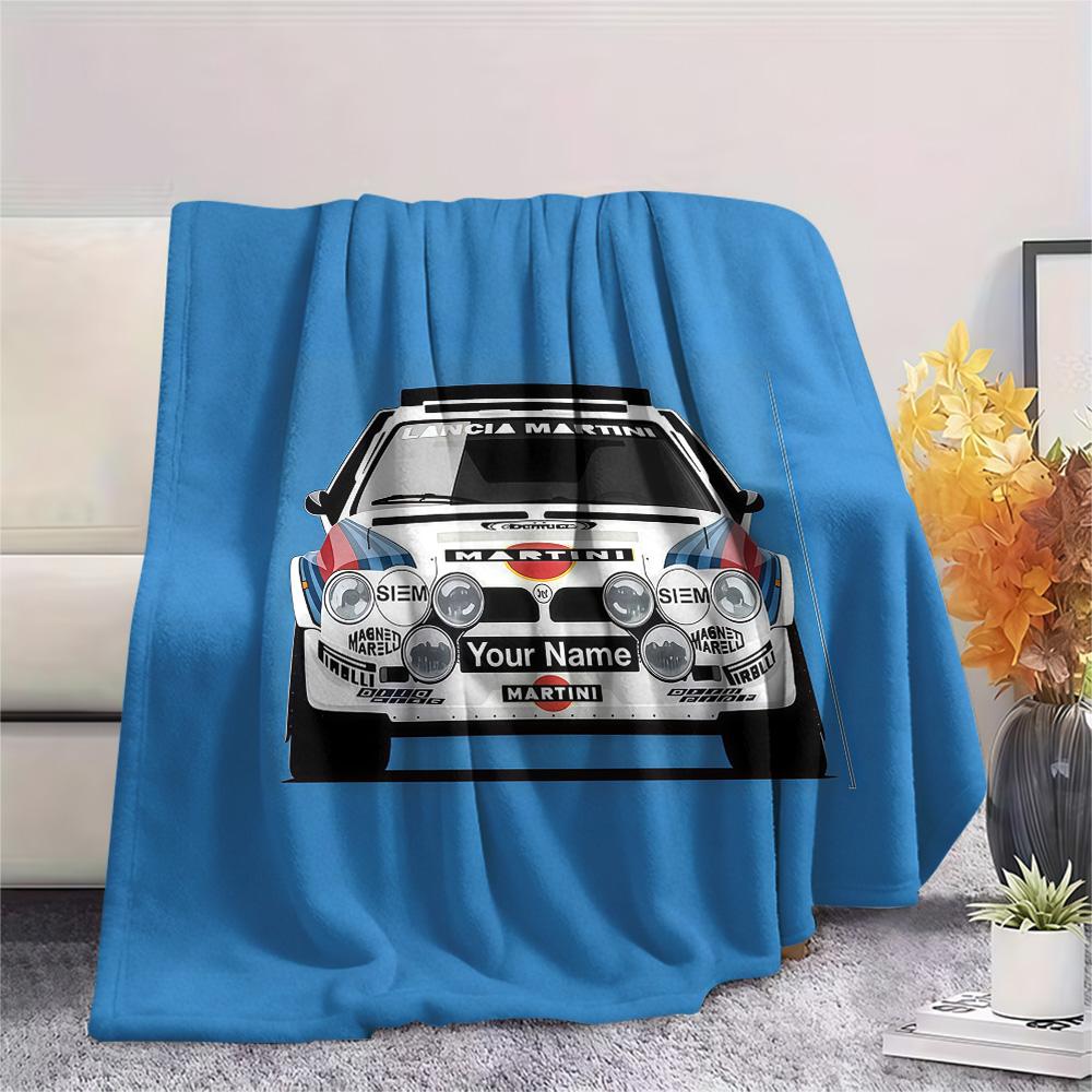 1PC Martini Custom Name Patterned Flannel Blanket Suitable For All Seasons For Home Decor Warmth And Comfort Gifts Holiday Present