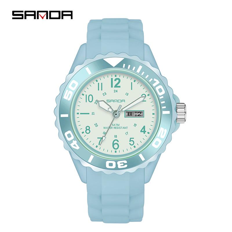 Orologio al Quarzo Luminoso Sanda: Orologio da polso digitale sportivo unisex impermeabile