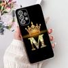 For Samsung Galaxy A23 A33 A53 A73 5G Case New Crown Letters Cover Soft Silicone Case For Samsung A23 A 33 73 Galaxy A53 5G Bags