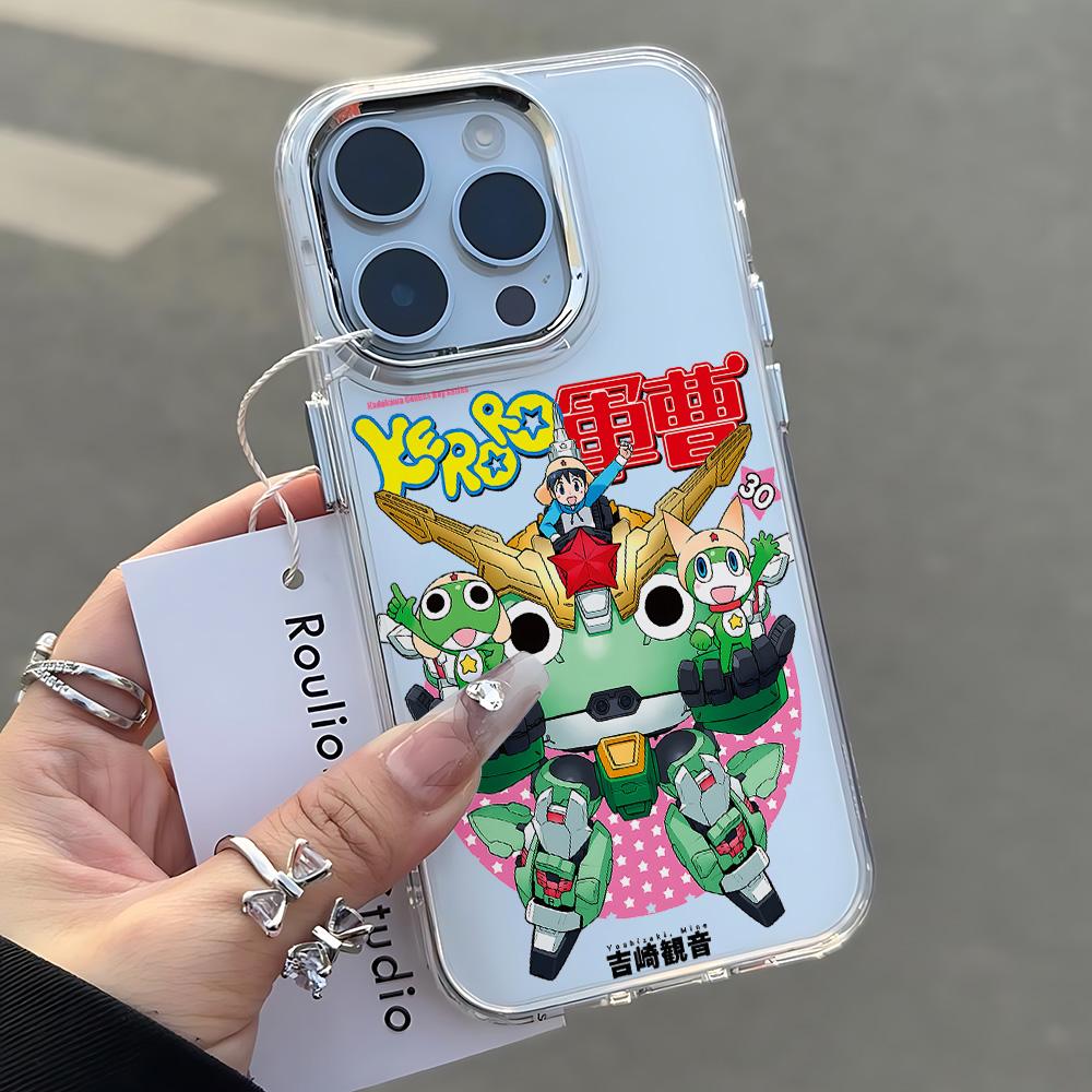 

K-Keroro G-Gunsou Phone Case For iPhone 17 16e 16 15 14 13 12 11 mini Pro Max X XR XSMAX 8 7 Air Plus Transparent Soft Cover iPhone 14