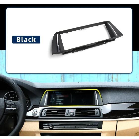 For BMW 5 Series F10 F18 ID4 Painted Piano Black Radio Frame LCD Display Screen Decorative Frame 10.25 Inch 6.5 Inch Display