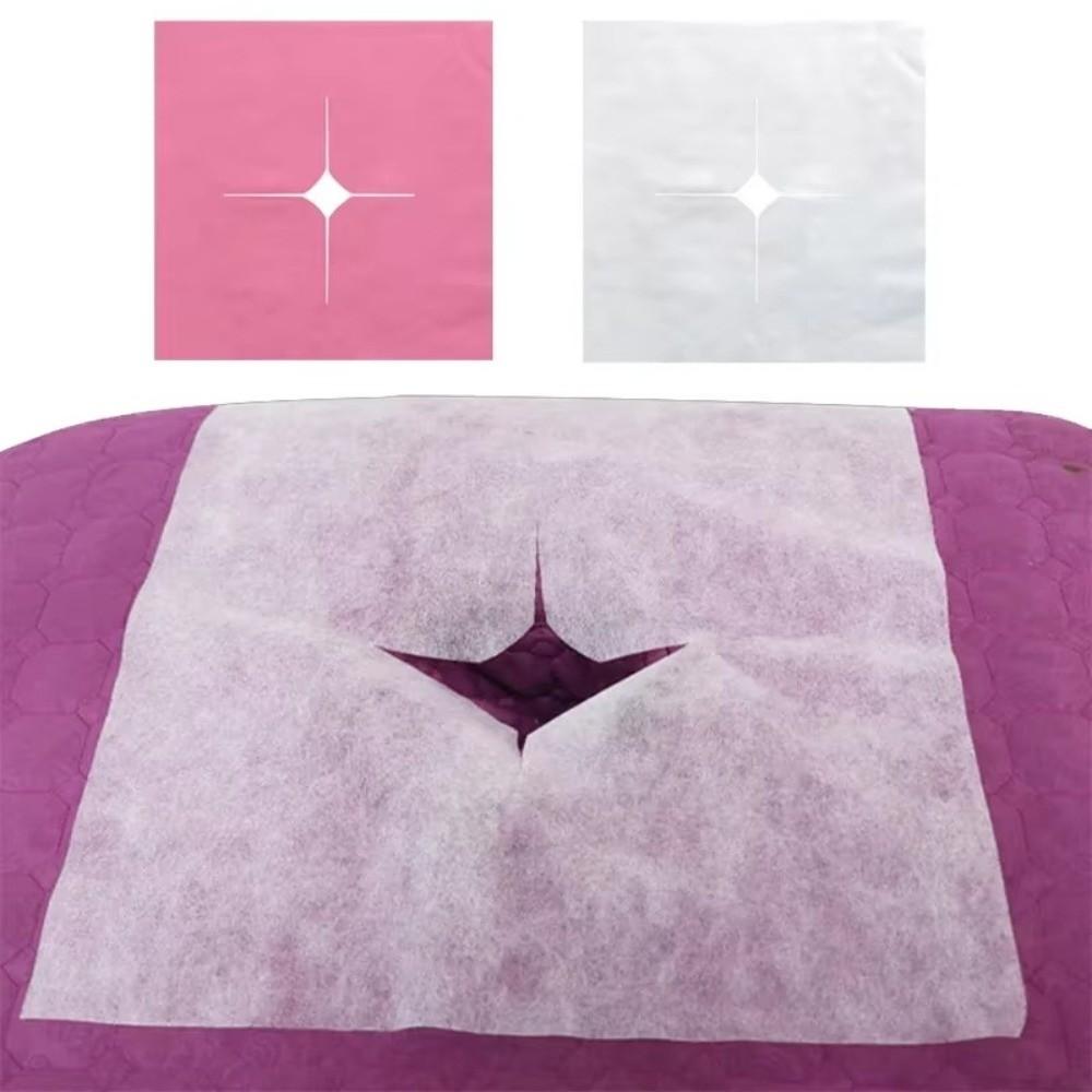100PCS Non-woven Fabric Disposable Hole Towel Dustproof Massage Bed Hole Cushion  Spa Environment
