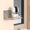 Wall-Mounted Punch-Free Security Camera Shelf with Multi-Functional Storage