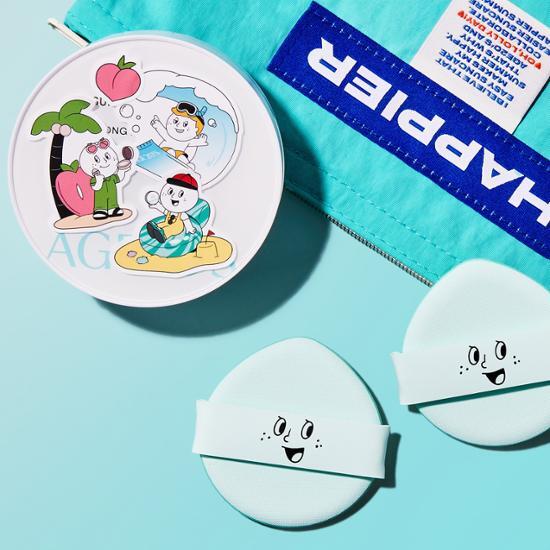 AGE20S Sun Essence Pact Calming Long Protection 12.5g*2 (+pouch, Sticker Provided)