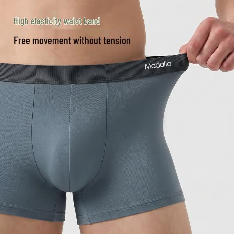 Herren Modal Nahtlose Antibakterielle Boxer-Slips 4er-Pack