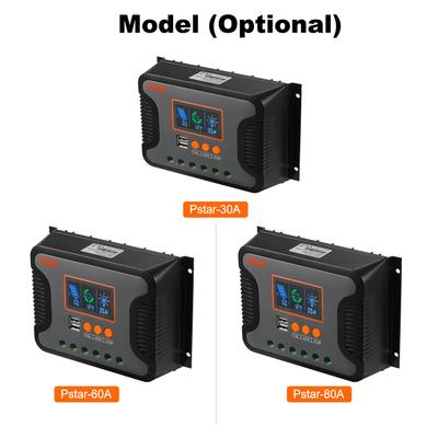 60A Solar Power Controller PWM Battery Charging Controller 12V-48V Lithium Battery Solar Charge