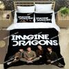 Zestawy pościeli Rock Band Imagine Dragons wykwintny zestaw pościeli poszwa na kołdrę zestaw kołdry pościel luksusowy prezent urodzinowy