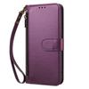 Solid Color Leather Zipper Wallet Case for Pixel 11 Pro XL with Card Slot, Google 10A Protective Cover.
