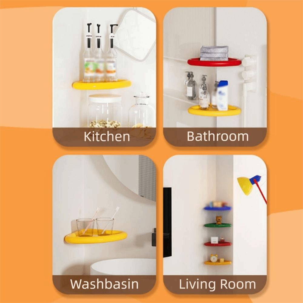 Wall Mounted Bathroom Triangle Shelf Thickened Corner Storage Shelf  Shower Organization