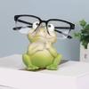 Decorative Frogs Themed Glasses Rack Stand Holder Crafted In Resin For Stylish And Functional Desktop Accessory