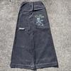 Mens Wide Leg Straight Fit Denim Jeans Casual Loose Cotton Pants Streetwear Hip Hop Fashion