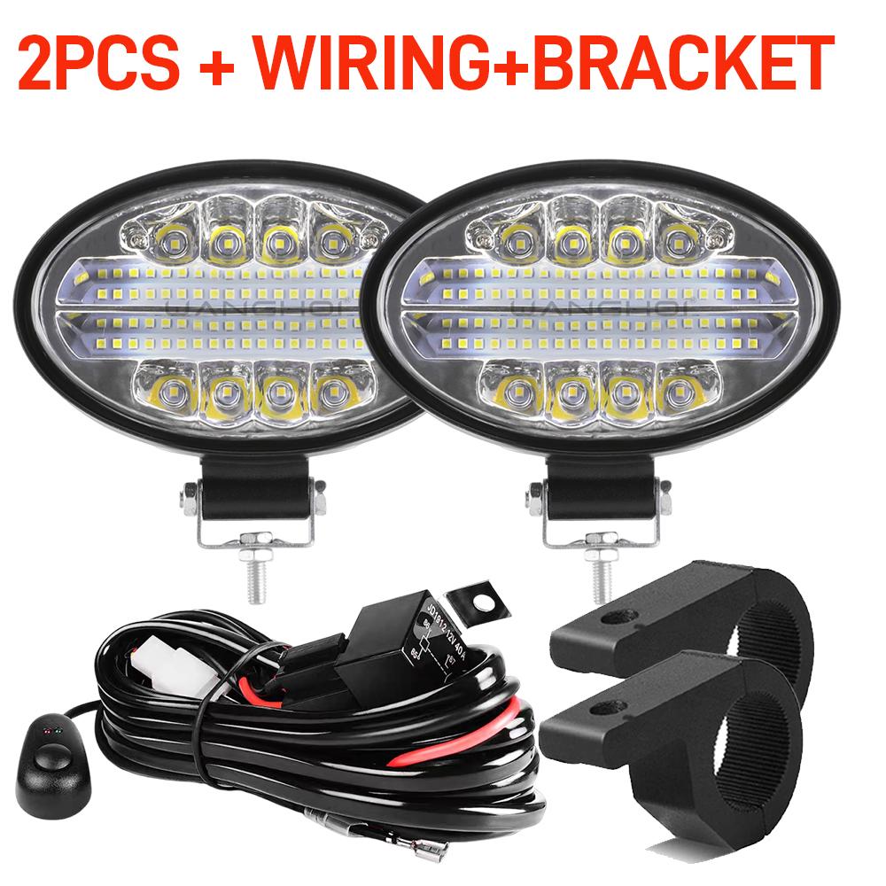 5.5 Inch Led Bar 12-24V Offroad 4x4 Led Work Light Bar Bright Addtional Spotlights Car Foggers for ATV UTV Truck SUV Motorcycle
