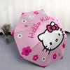 1pc Hello Kitty Floral Pink Circle Umbrella with Plastic Handle,Suitable for All Seasons Home Travel Outdoor UmbrellaSanlio113