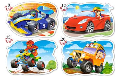 Puzzle 4in1 B-043057 Ride for Fun