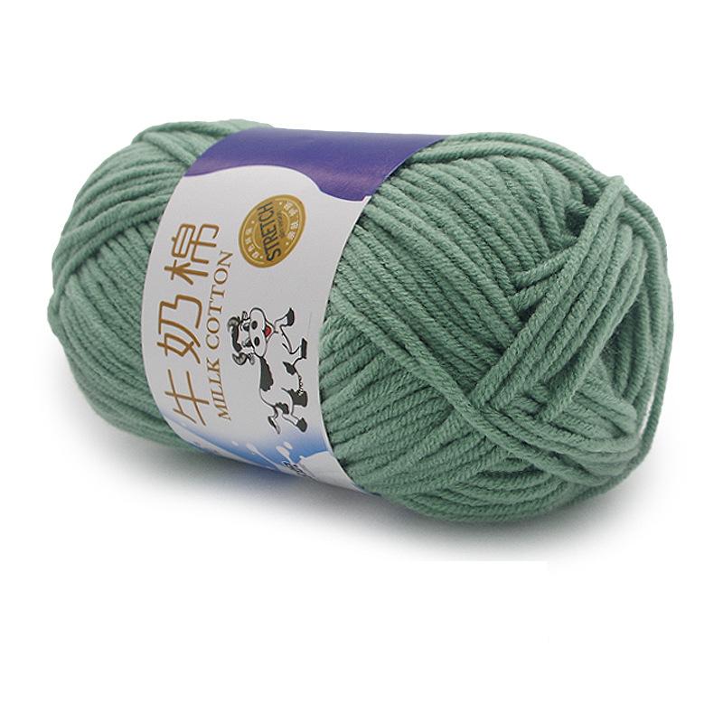 1Pc 50g Crocheting Milk Cotton Yarn Hand Knitting Sweater Blanket Hat Threads Crochet Amigurumi Bag Line 95m