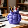 Pen Holder Puffer Jacket Shaped Cup, 3D Printed Desk Organizer, Creative And Pencil Coat for Makeup Brushes, Home Office Decor Classroom Organizer