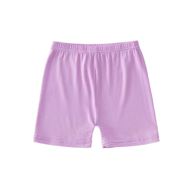 Drei-Viertel Sommer-Radlerhosen für Mädchen - Unifarben, Anti-Exposure-Basisschicht für Kinder 100 cm pink