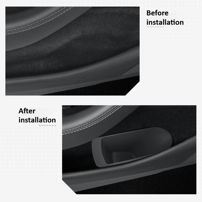 Trash Can for Tesla Model Y Juniper/Model 3 2025 Storage Buckets Driver Passenger Doors Organization Storage Box Car Accessories