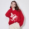 Chuyu Women's Lucky Koi New Chinese Style Knit Sweater
