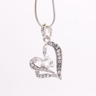 Collana Girocollo Cuore Strass Coreano