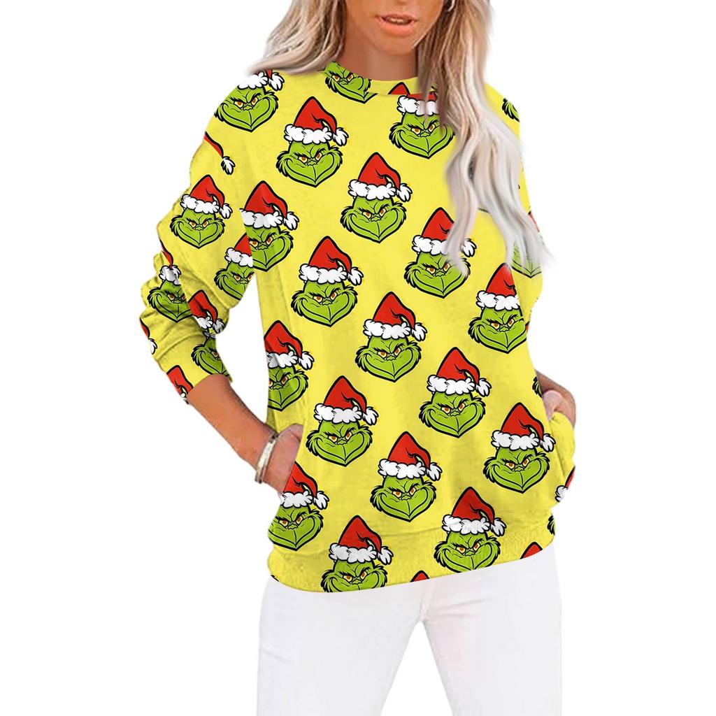 Christmas Sweatshirts For Women Sweater Cute Shirt Fall Pullover Top