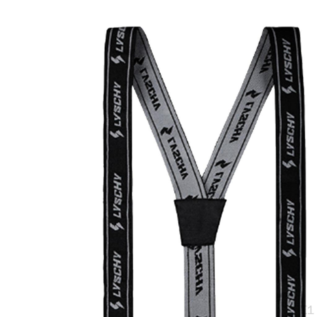Wide Adjustable + Elastic Suspenders Y-