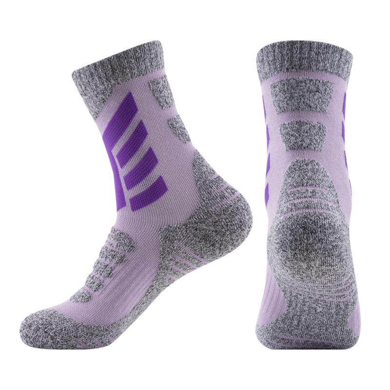 Damen Skisocken Wadenlang Thermisch Frotteeschlaufe Rutschfest Wintersportsocken zum Snowboarden und Wandern