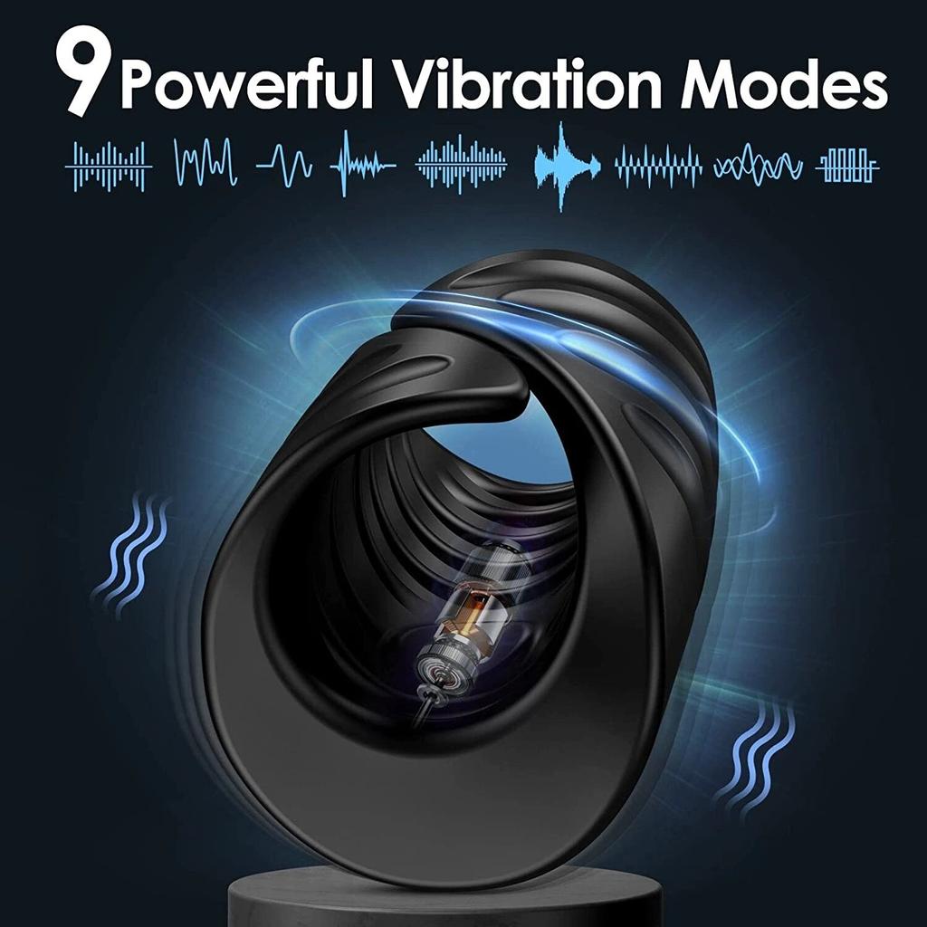 Male Masturbator Penis Training Glans  Stimulator Vibrator Control Delay Cock Ring Glans Trainer