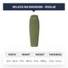 Sea To Summit Camp Plus Self-Inflating Foam Sleeping Mat, Tapered, Regular Size (72 X 22 X 2.6 Inches)