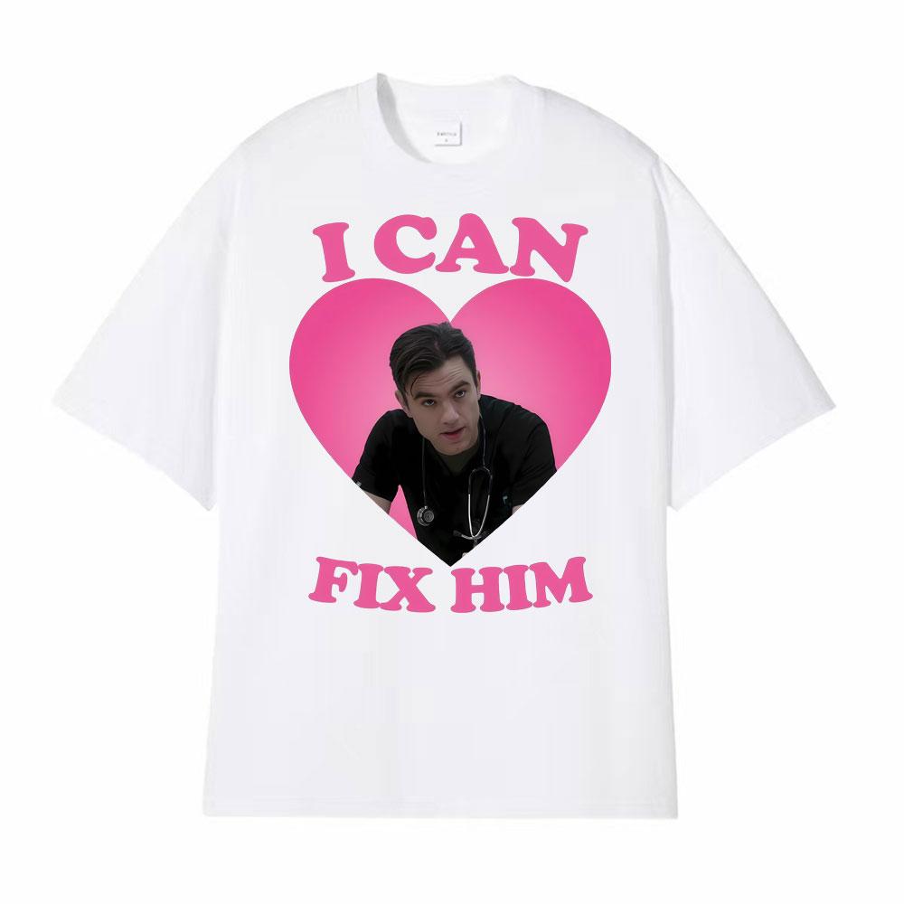 I Can Fix Him Patrick Ball As Dr Frank Langdon Heart T Shirt Unisex Women Fashion T Shirts Short Sleeve Comfort Tshirt Streetwear