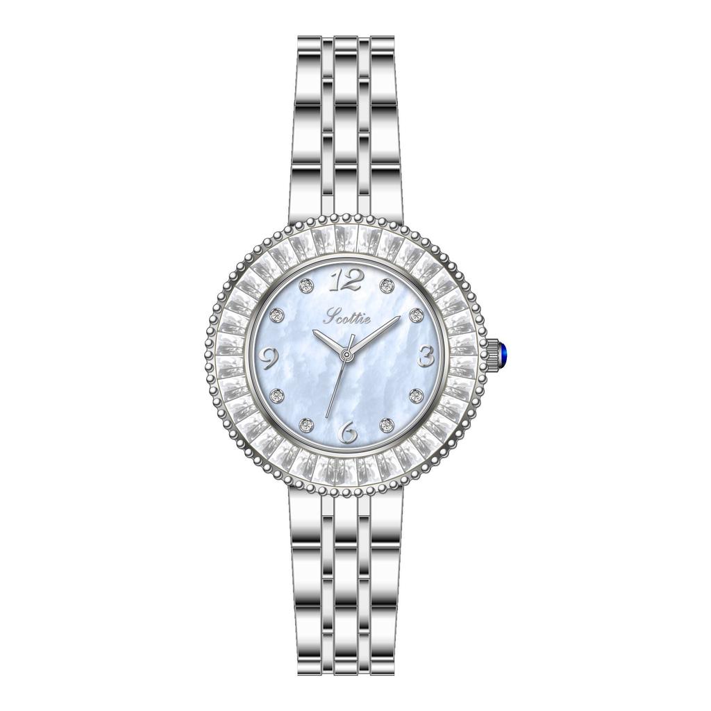 9691B Women'S Watch Steel Belt Full Of Diamonds Watch Women'S High Value