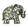 Retro Elephant Charms Alloy Animal Pendants For Jewelry Making Handmade Supplies