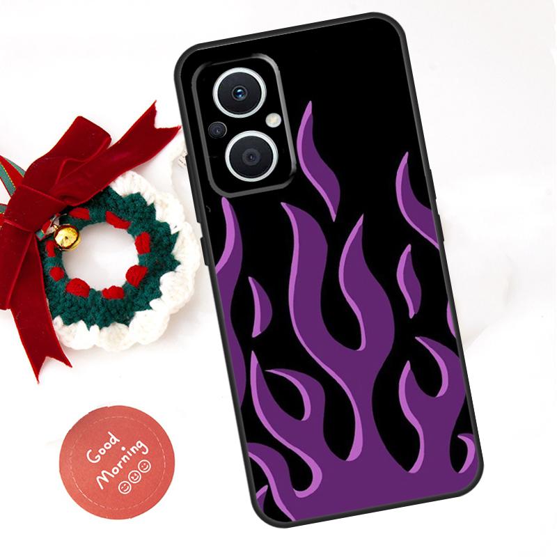 Flame Painted Fire Pattern Funda For OPPO Reno 14F 14 13 12 11 10 Pro 11F 12F 13F 7 8 Lite OPPO Find X8 X5 X9 Pro Case