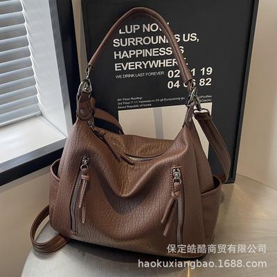 Premium Sense Versatile Messenger Bag Women's 2025 New Trendy Fashion Tote Bag Niche Large-capacity Portable Commuter Bag