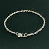 Creative Twisted Circle Chain Women Men Silver Color Bracelet Brand New High Quality 925 Fashion Jewelry Christmas Gift