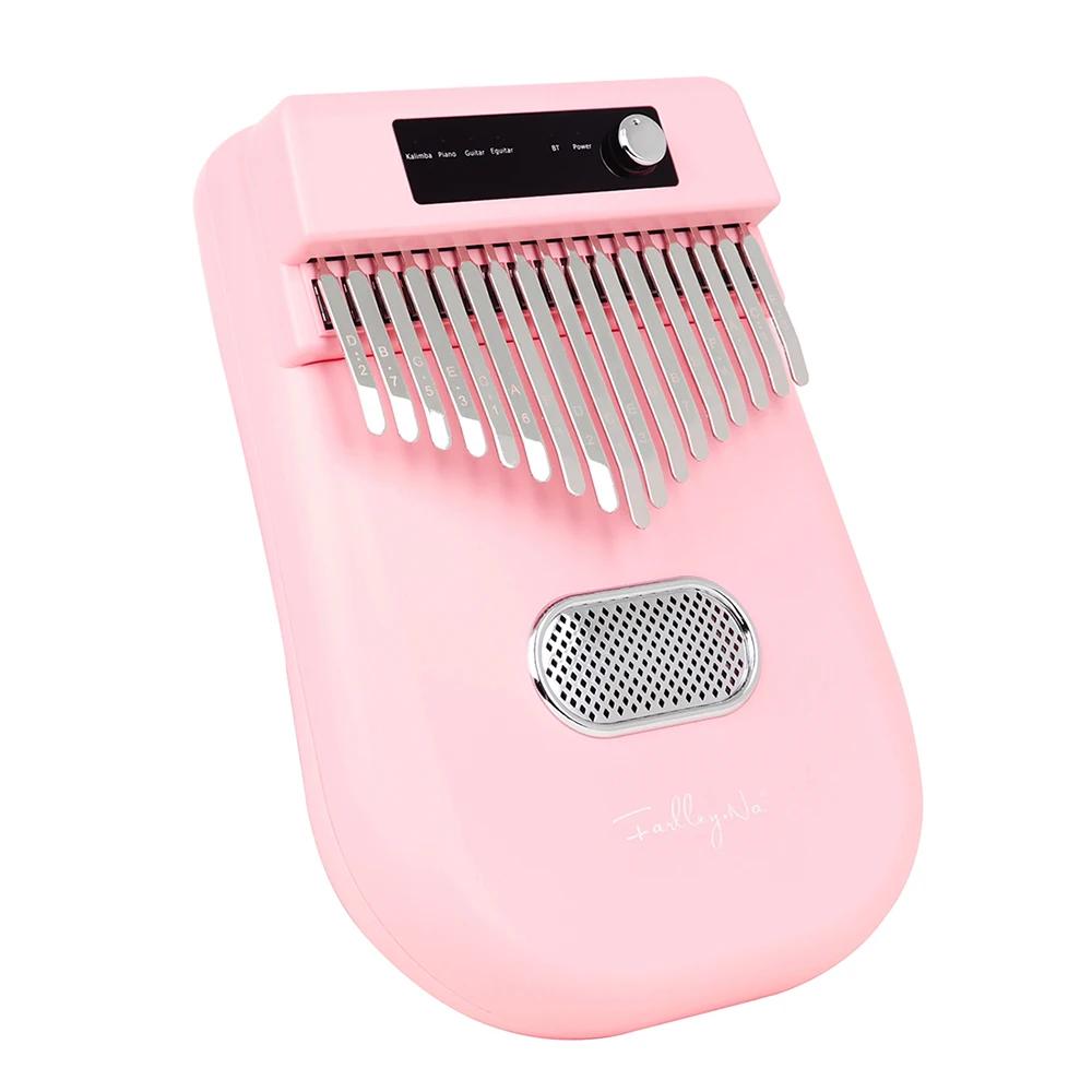 M MBAT Kalimba 17 Keys Electronic Thumb Piano Children's Music Toys 4 Tones Kalimba Finger Piano For Beginners Music Lovers