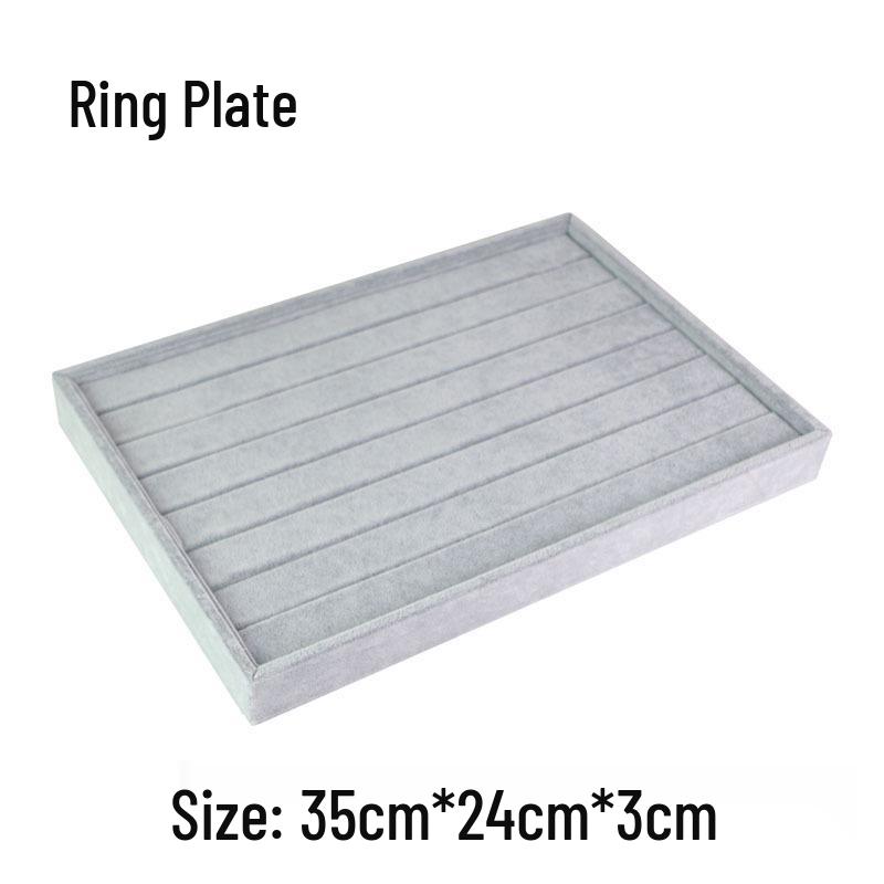 Zestaw biżuterii z lodowego aksamitu: Taca, Rama, Manekin, Przechowywanie naszyjników i bransoletek